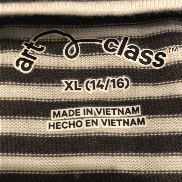 Girls short sleeve tee from art class with stripes - Picture 2 of 5